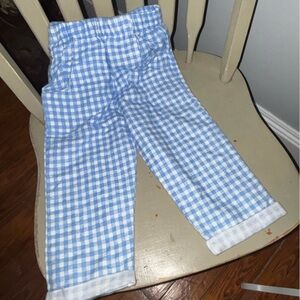 The Bailey boys  Sz 2T Blue Gingham Pajama Bottoms